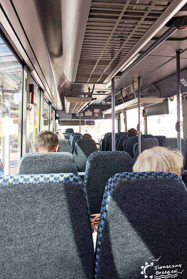 Autobus Nr 22 Słoneczny Brzeg - Burgas Przez Kableszkovo 5 Wnętrze klimatyzowanego autokaru obsługującego linię nr 22 Słoneczny Brzeg - Burgas.