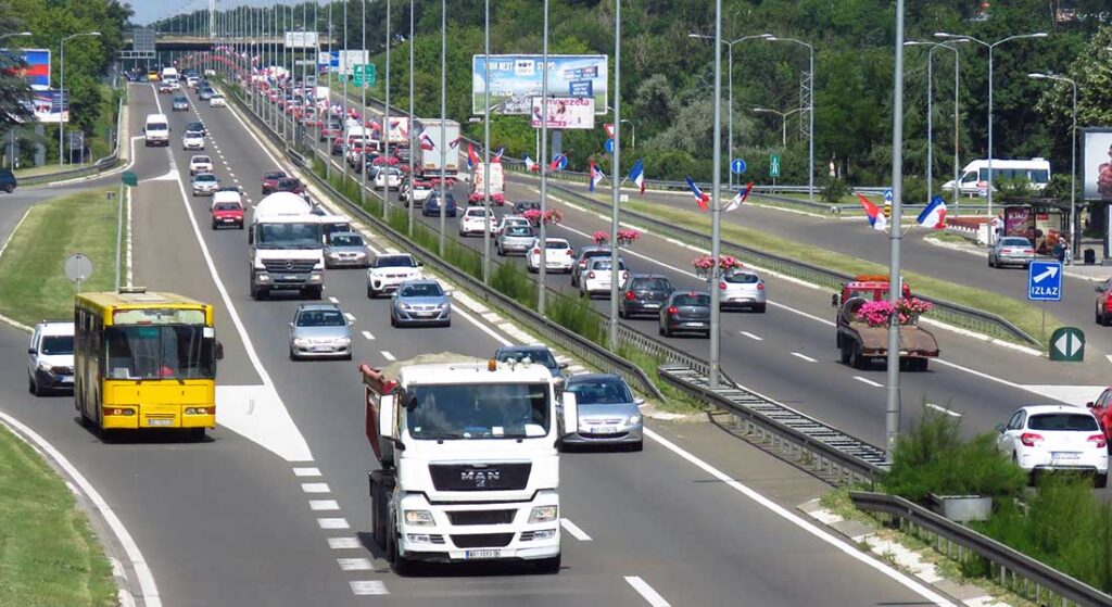 Autostrada E75 w Serbii — główna trasa przejazdu przez Bałkany w kierunku Bułgarii